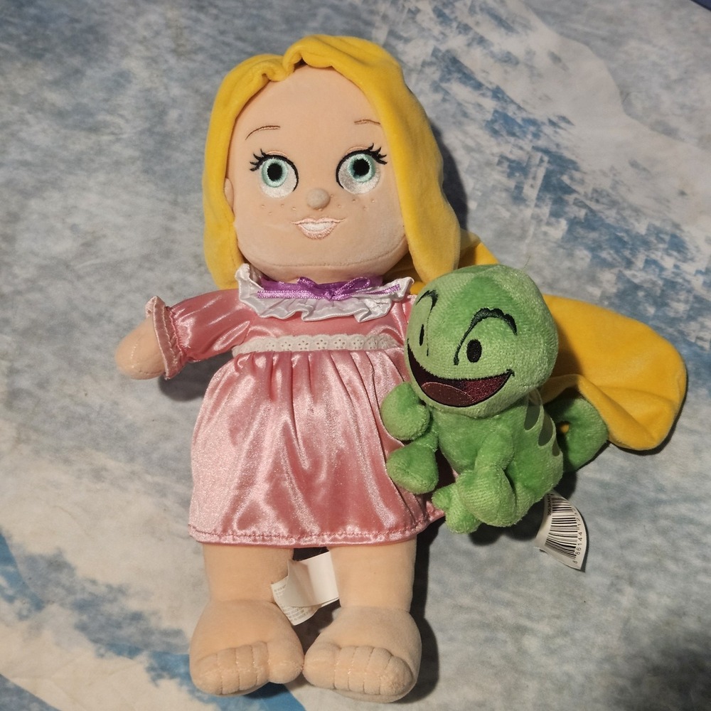 Disney Babies Rapunzel Plush Doll & Pascal Tangled Bundle Disney Parks